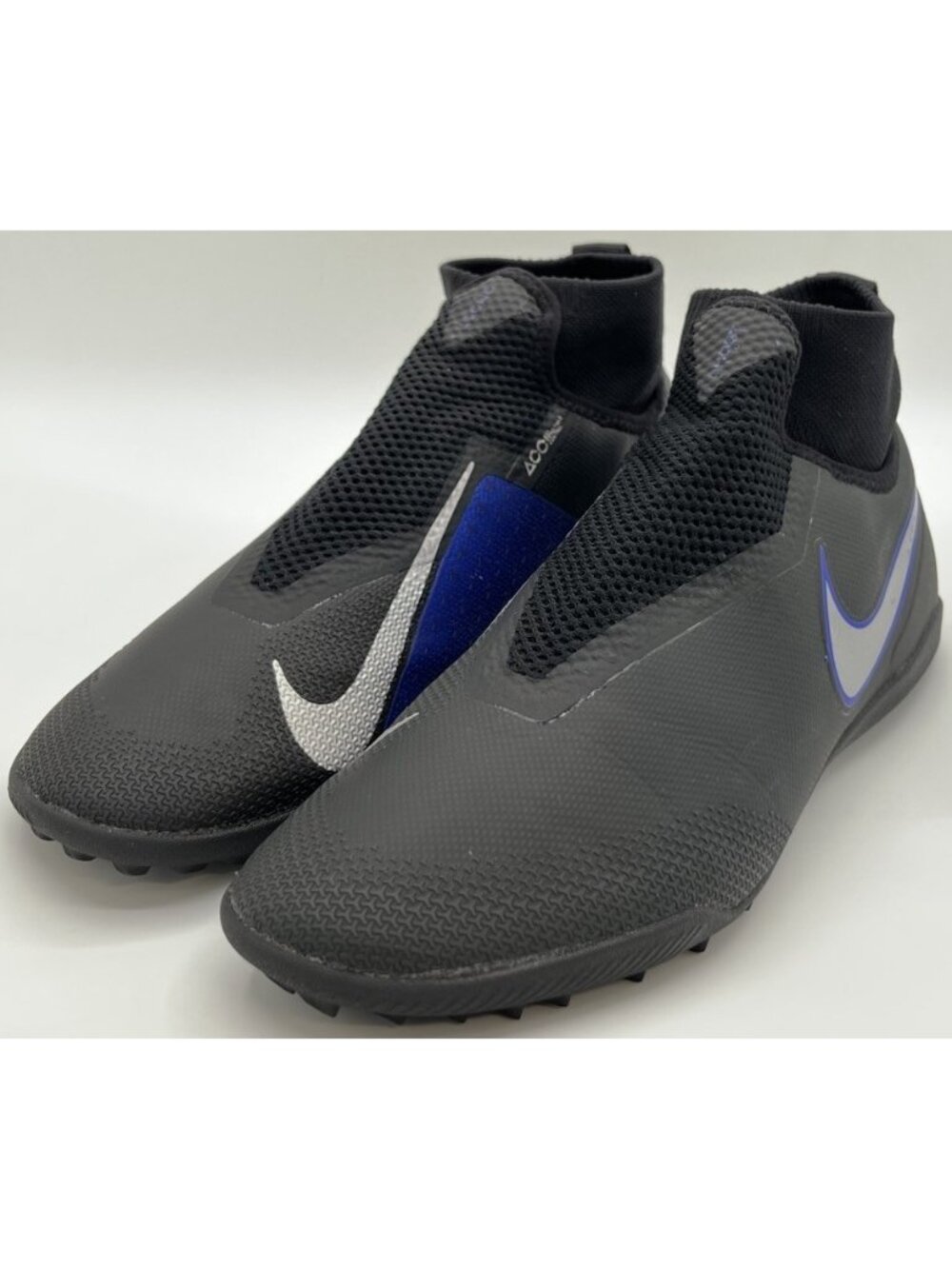 Nike Phantom Vision Pro DF TF 'Black Blue' AO3277-004 Size 10 Turf Soccer Shoes